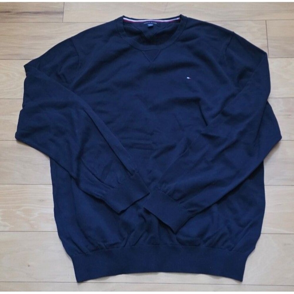 Tommy Hilfiger navy crew neck sweater